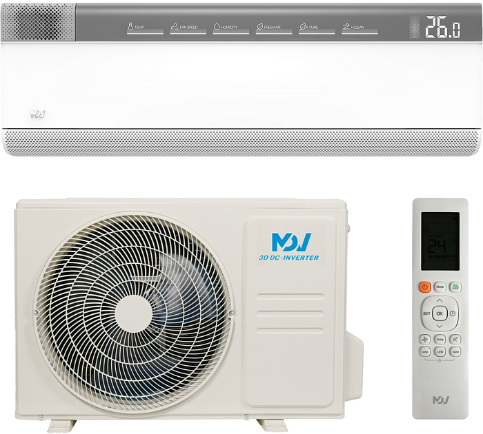 Настенный кондиционер MDV MDSAH-09HRFN8 / MDOAH-09HFN8 серии Nova 3-IN-1 Inverter